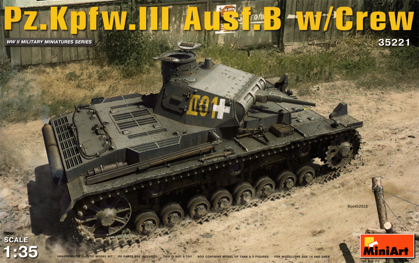 MiniArt 1/35 Pz.Kpfw.3 Ausf.B w/Crew | 4820183311450