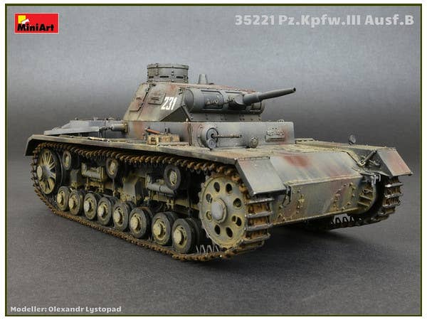 MiniArt 1/35 Pz.Kpfw.3 Ausf.B w/Crew | 4820183311450