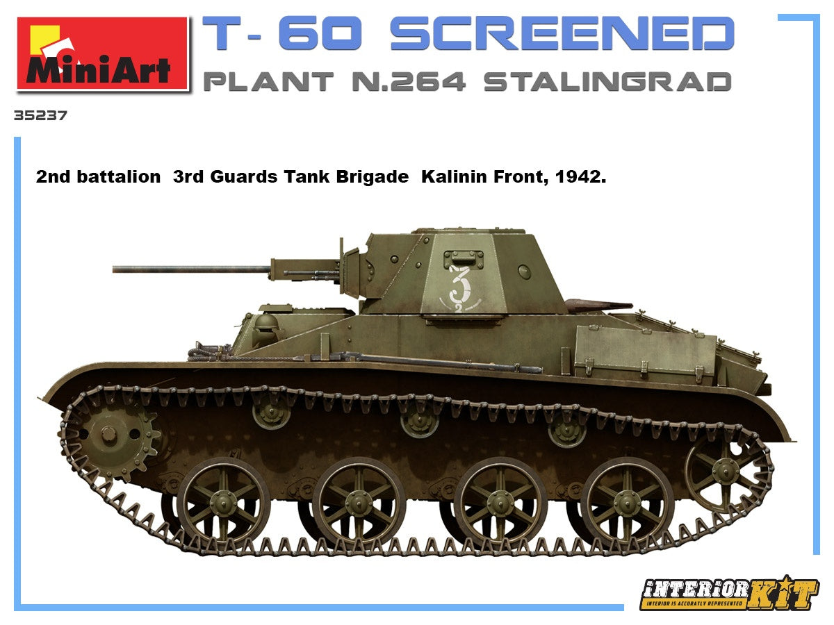 MiniArt T-60Screened(Pl. No.264,Stalingrad) Interior Kit | 4820183313102