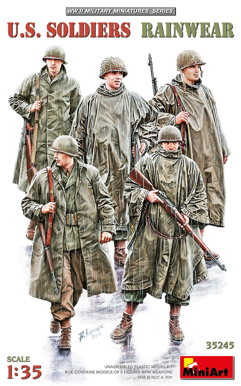MiniArt 1/35 U.S. Soldiers Rainwear | 4820183314208