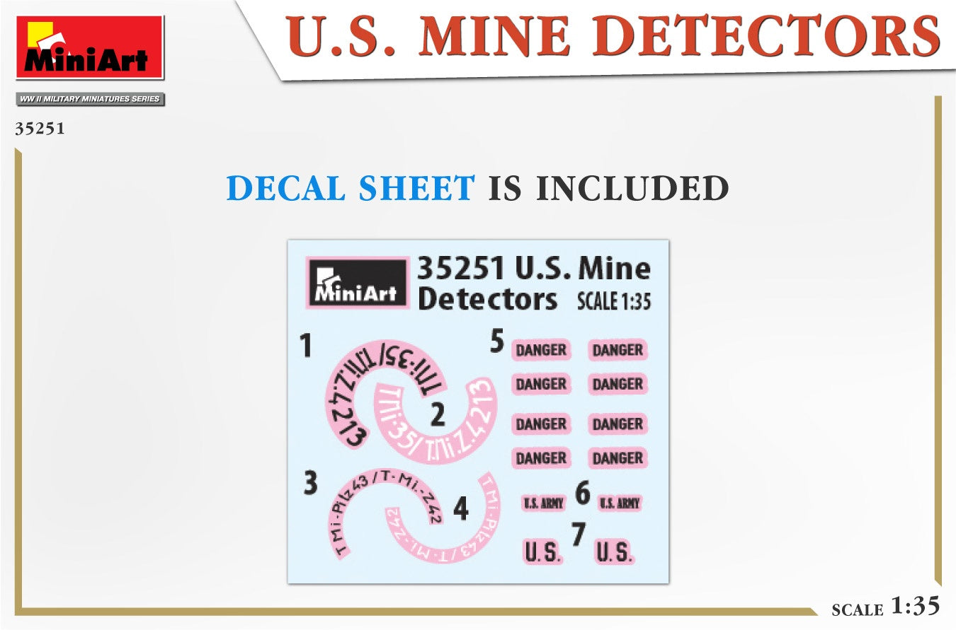 Miniart 1/35 U.S. Mine Detectors | 4820183314581