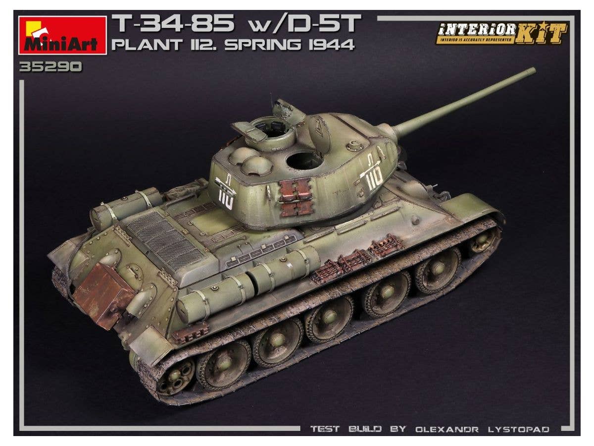 MiniArt 1/35 T-34/85 w/D-5T. PLANT 112. SPRING 1944. INTERIOR KIT | 4820183313171