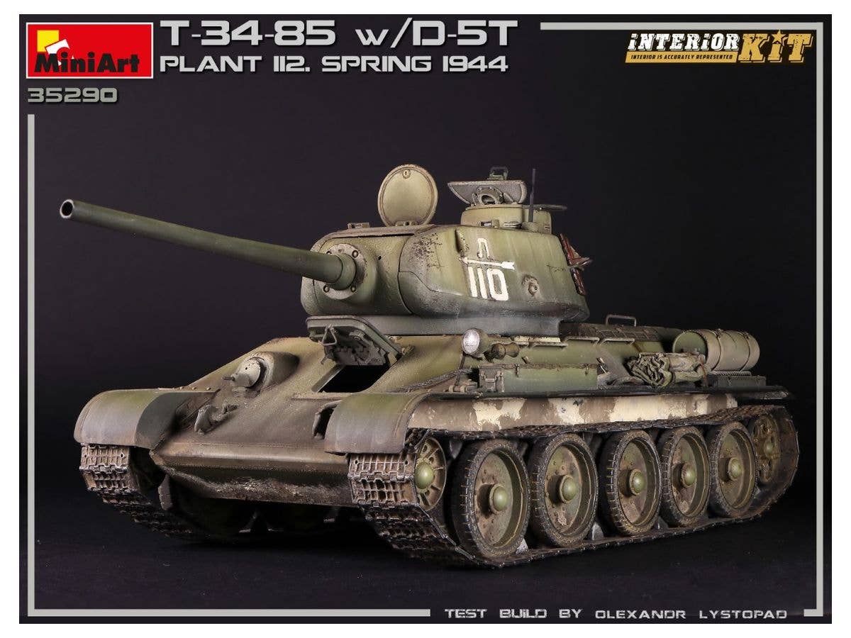 MiniArt 1/35 T-34/85 w/D-5T. PLANT 112. SPRING 1944. INTERIOR KIT | 4820183313171
