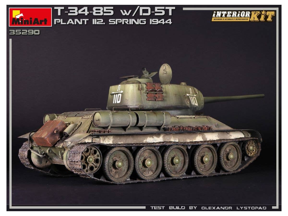 MiniArt 1/35 T-34/85 w/D-5T. PLANT 112. SPRING 1944. INTERIOR KIT | 4820183313171