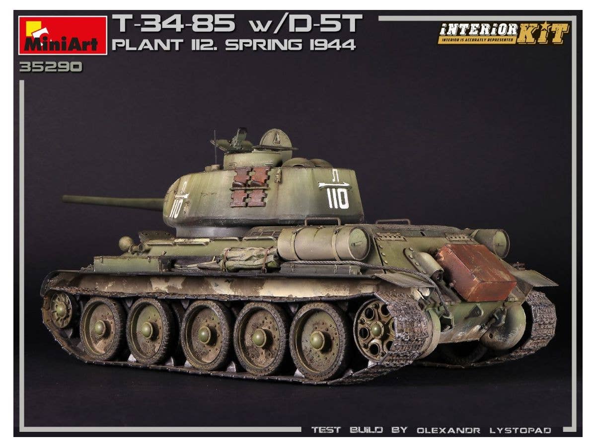 MiniArt 1/35 T-34/85 w/D-5T. PLANT 112. SPRING 1944. INTERIOR KIT | 4820183313171