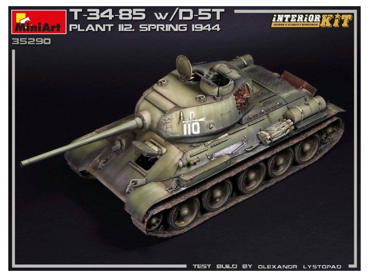 MiniArt 1/35 T-34/85 w/D-5T. PLANT 112. SPRING 1944. INTERIOR KIT | 4820183313171