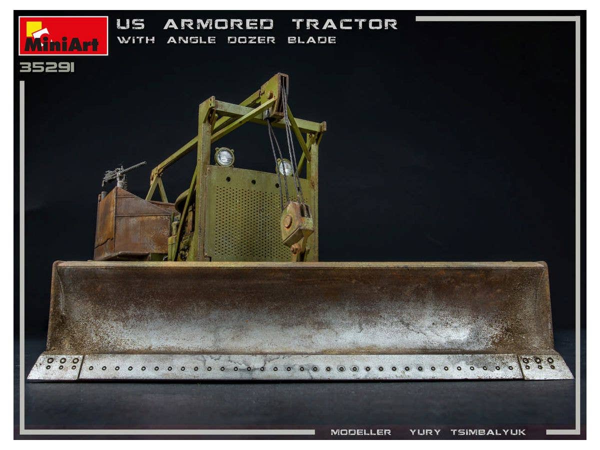 MiniArt 1/35 U.S. Armored Tractor w/ Angle Dozer Blade | 4820183312945