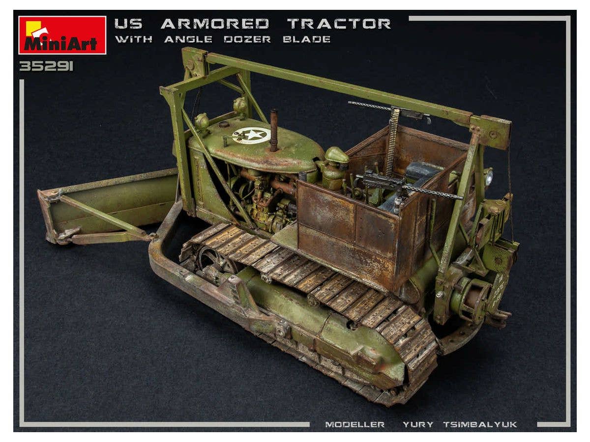 MiniArt 1/35 U.S. Armored Tractor w/ Angle Dozer Blade | 4820183312945