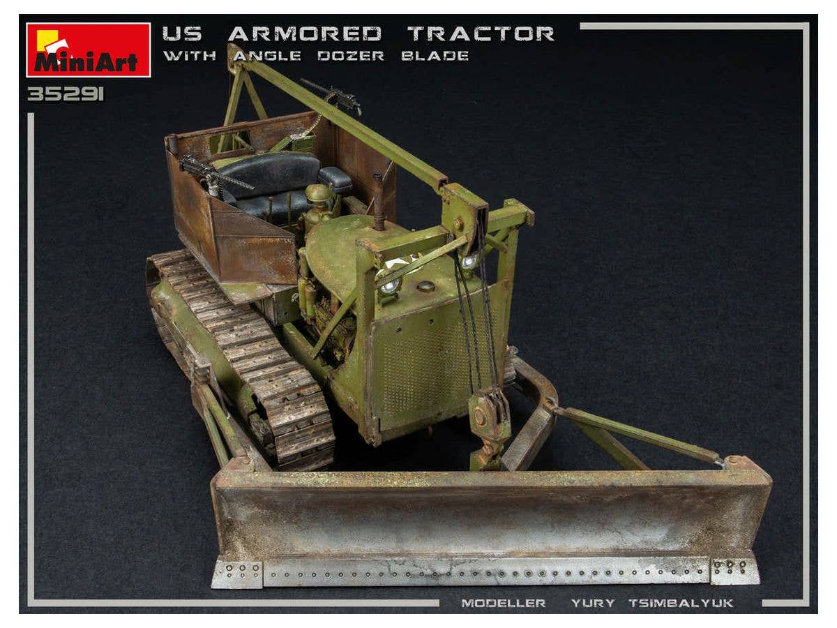 MiniArt 1/35 U.S. Armored Tractor w/ Angle Dozer Blade | 4820183312945