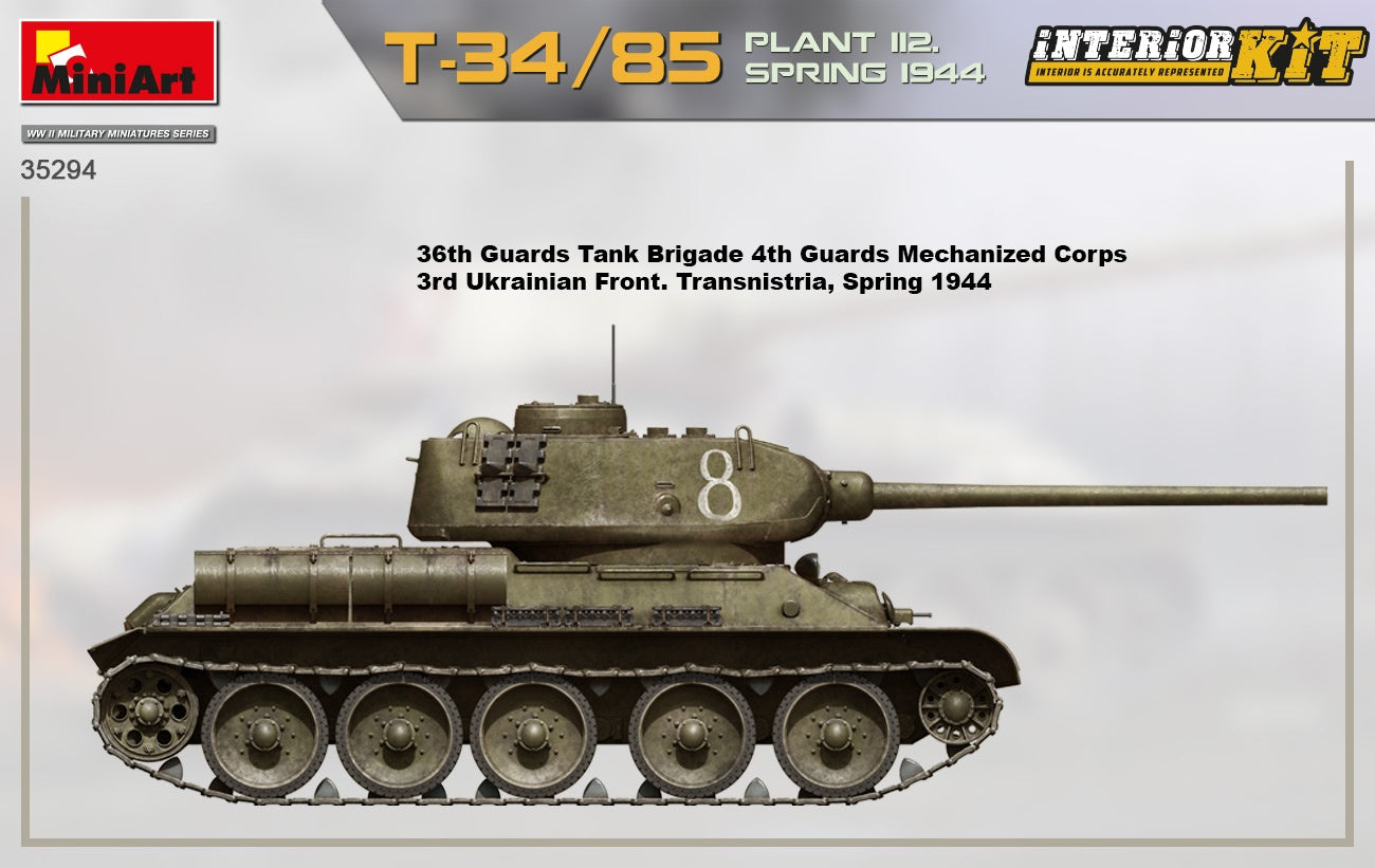 Miniart 1/35 T-34-85 Plant 112 Spring 1944, Interior Kit | 4820183313782