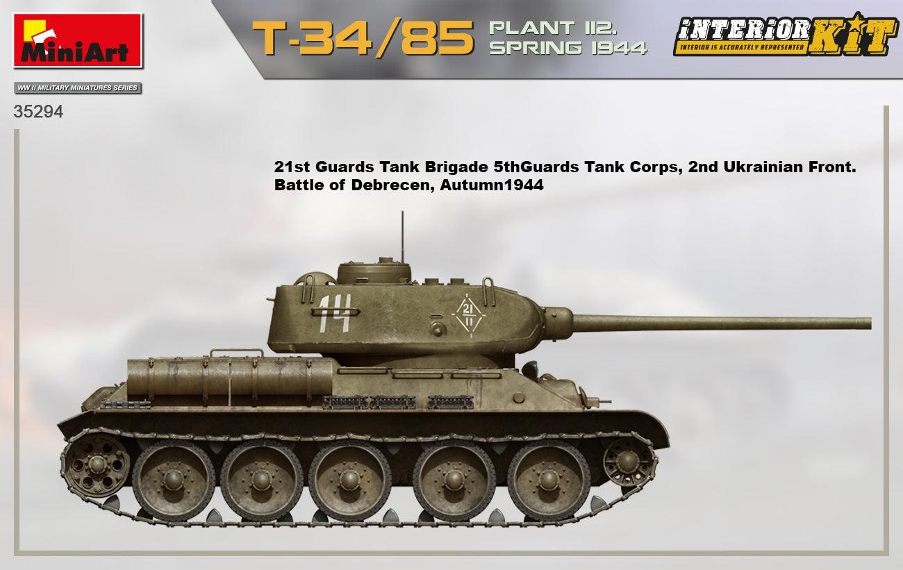 Miniart 1/35 T-34-85 Plant 112 Spring 1944, Interior Kit | 4820183313782