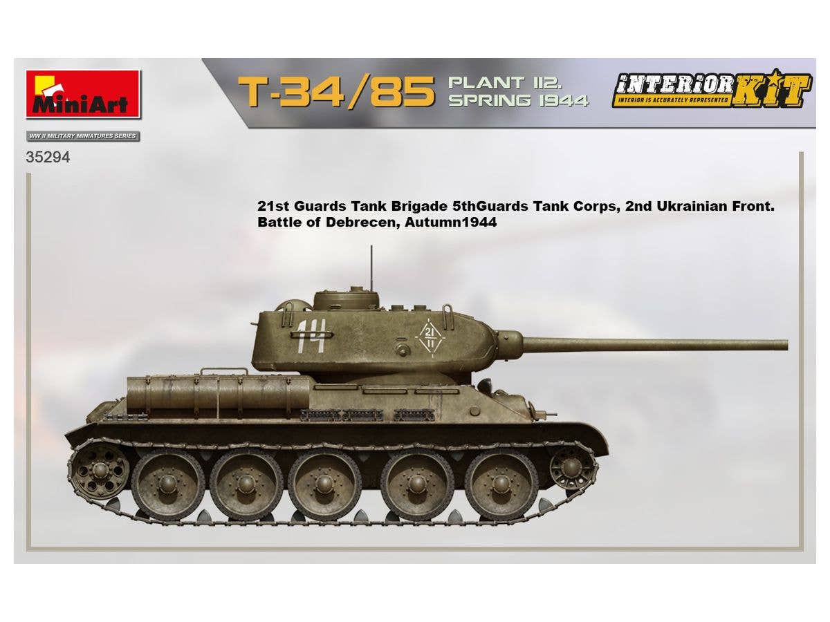 Miniart 1/35 T-34-85 Plant 112 Spring 1944, Interior Kit | 4820183313782