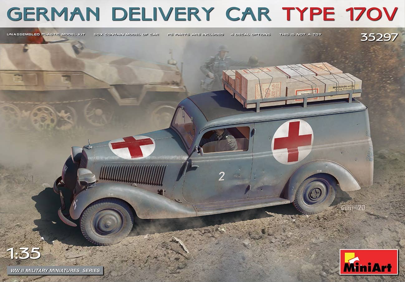 MiniArt 1/35 German Delivery Car Type 170V 1/35 Scale | 4820183313331