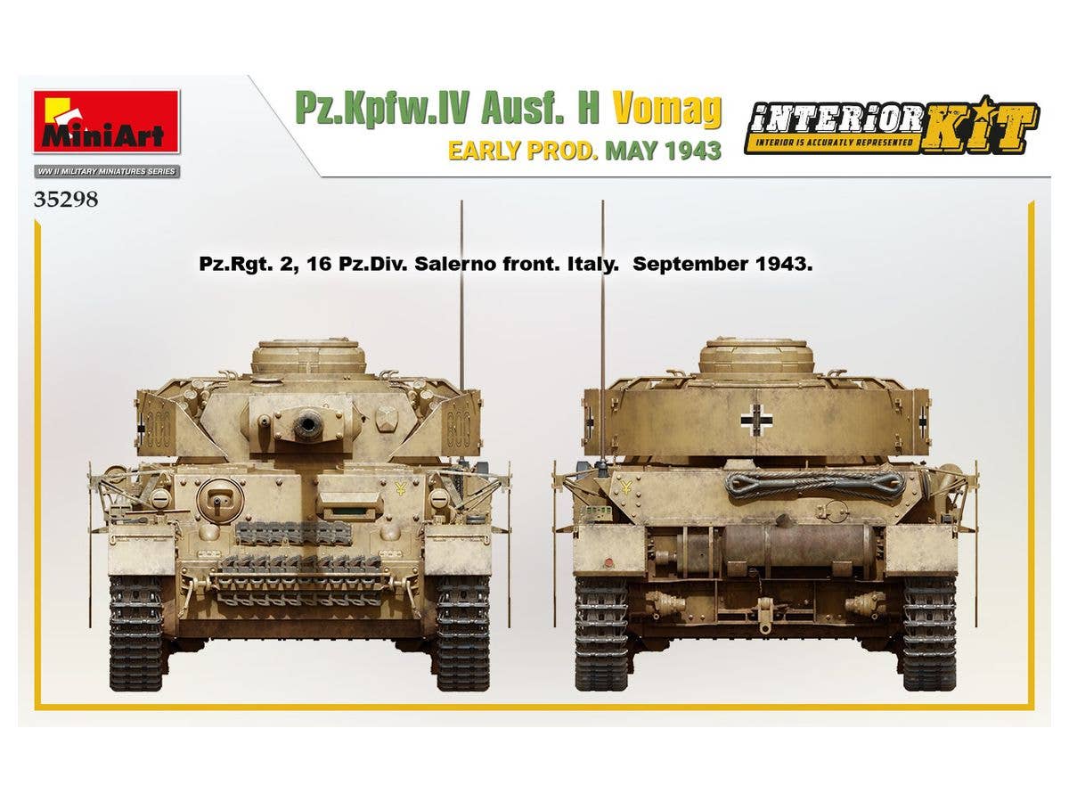 MiniArt 1/35 Pz.Kpfw.IV Ausf. H Vomag. Early Production May 1943 Interior Kit | 4820183313478