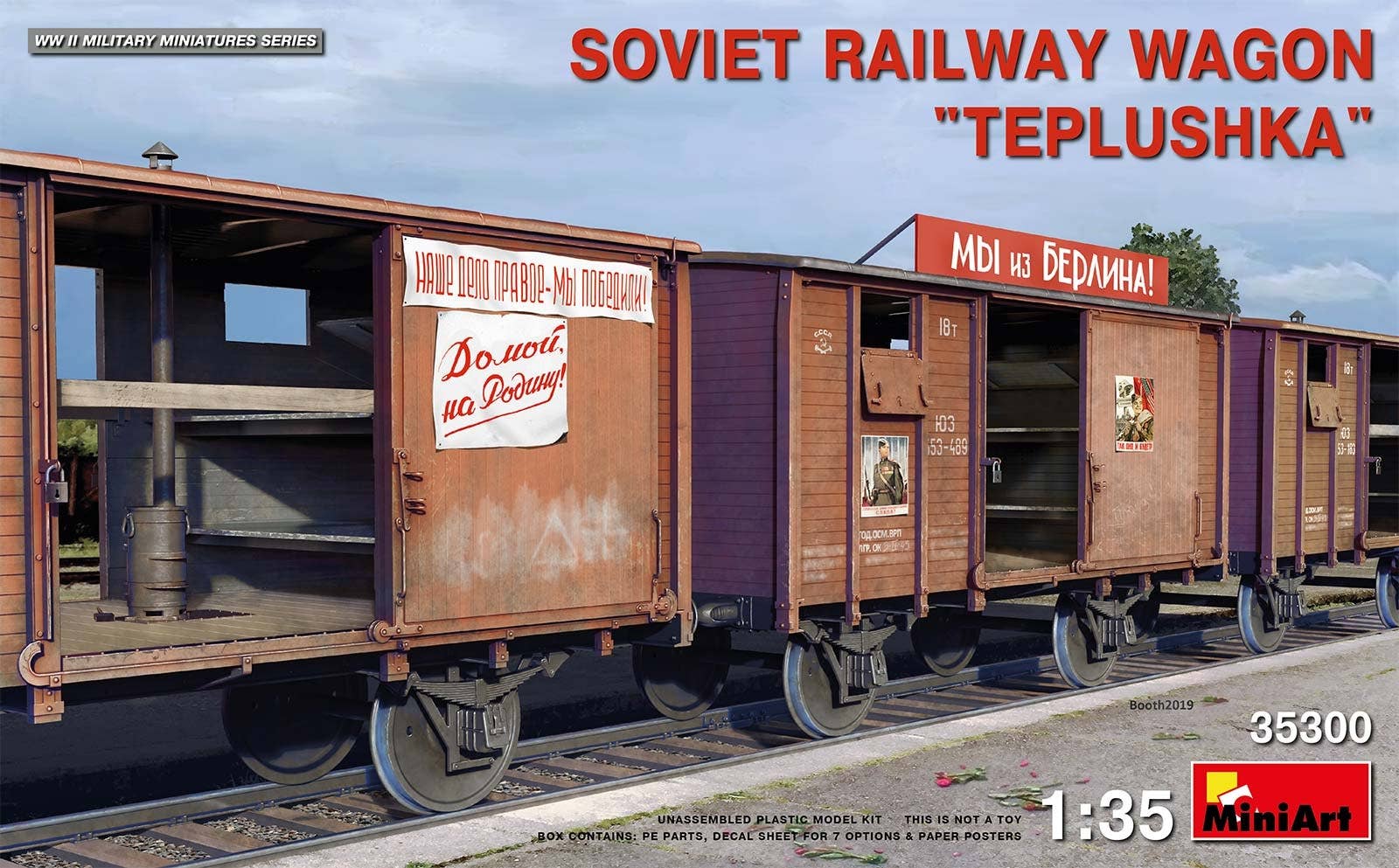 MiniArt Soviet Railway Wagon 'Teplushka' | 4820183312440