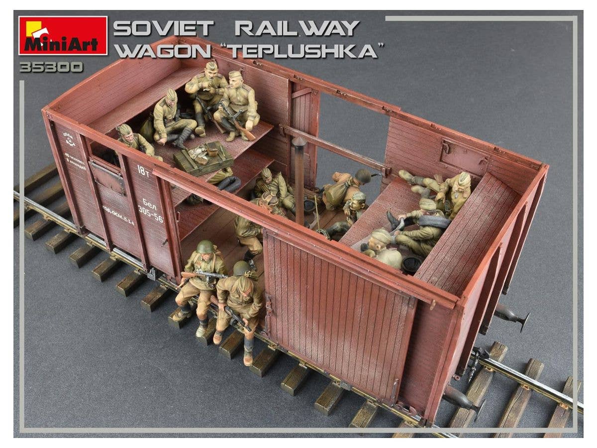MiniArt Soviet Railway Wagon 'Teplushka' | 4820183312440