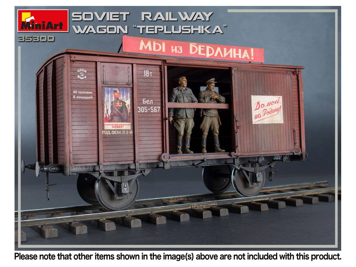 MiniArt Soviet Railway Wagon 'Teplushka' | 4820183312440