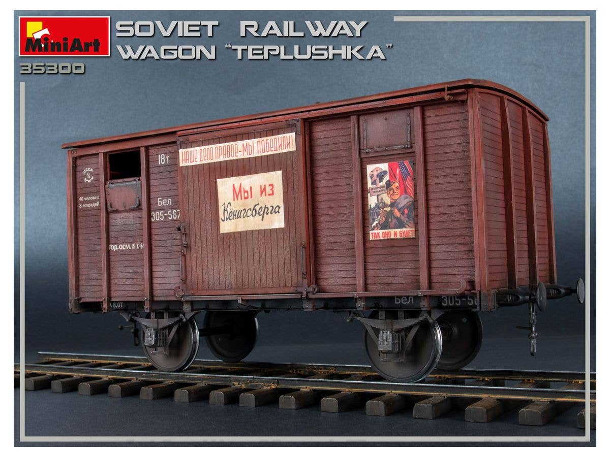 MiniArt Soviet Railway Wagon 'Teplushka' | 4820183312440