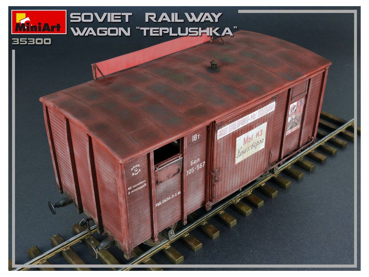 MiniArt Soviet Railway Wagon 'Teplushka' | 4820183312440