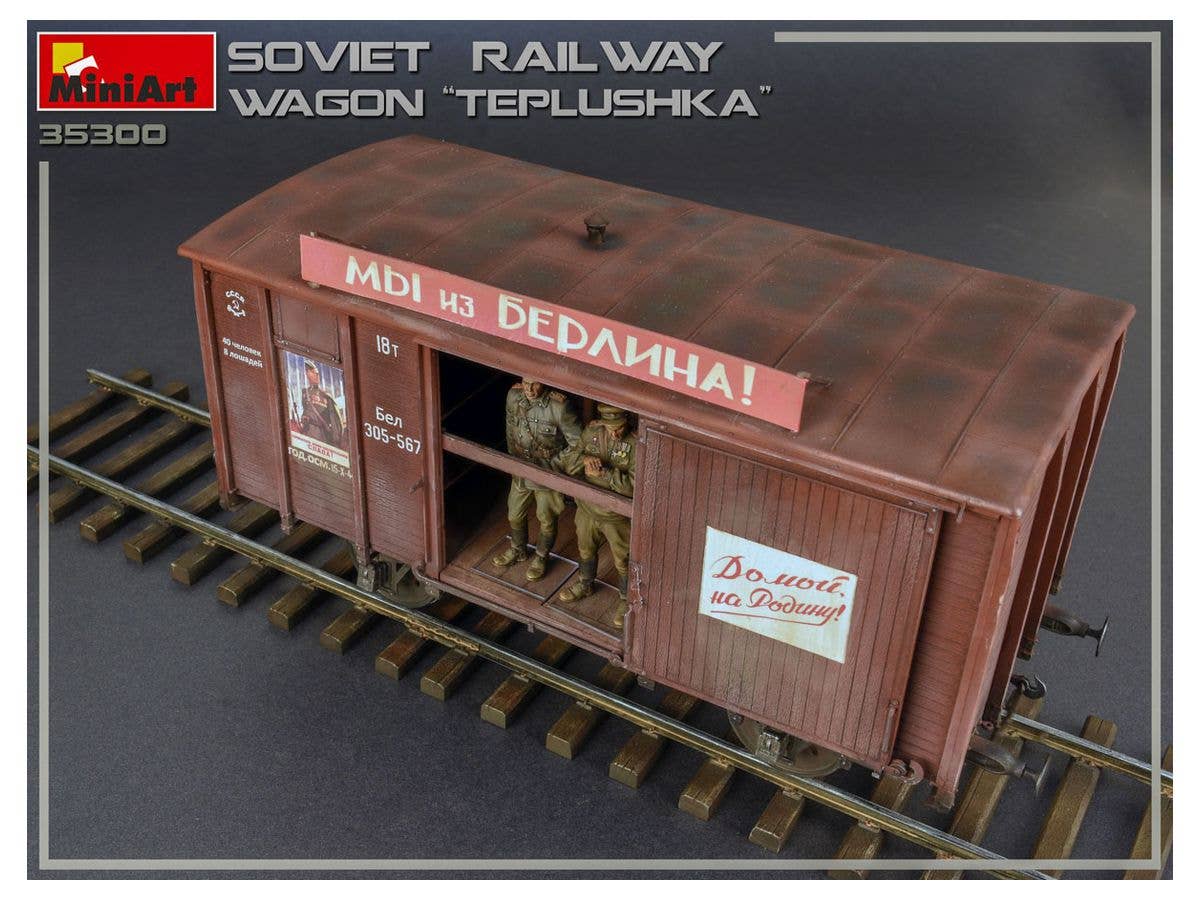 MiniArt Soviet Railway Wagon 'Teplushka' | 4820183312440
