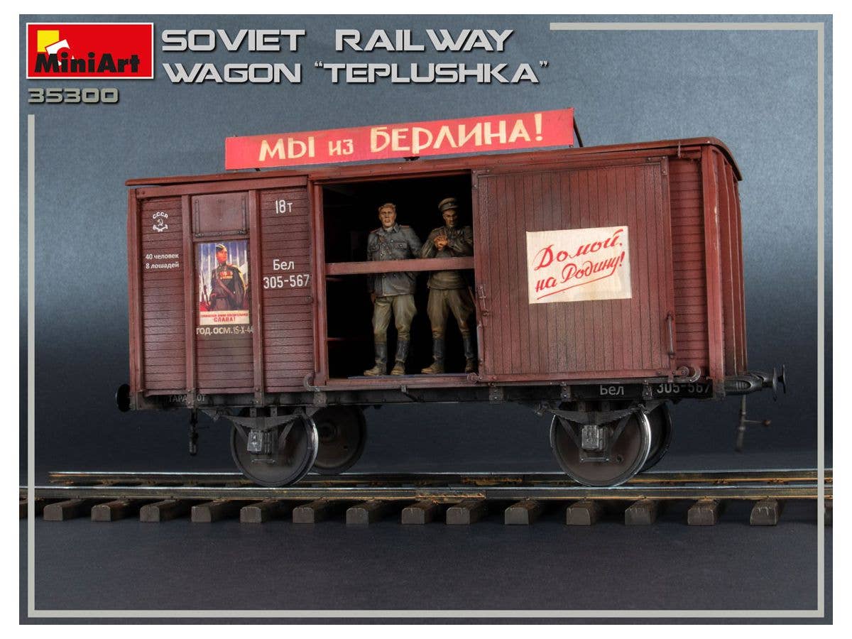 MiniArt Soviet Railway Wagon 'Teplushka' | 4820183312440