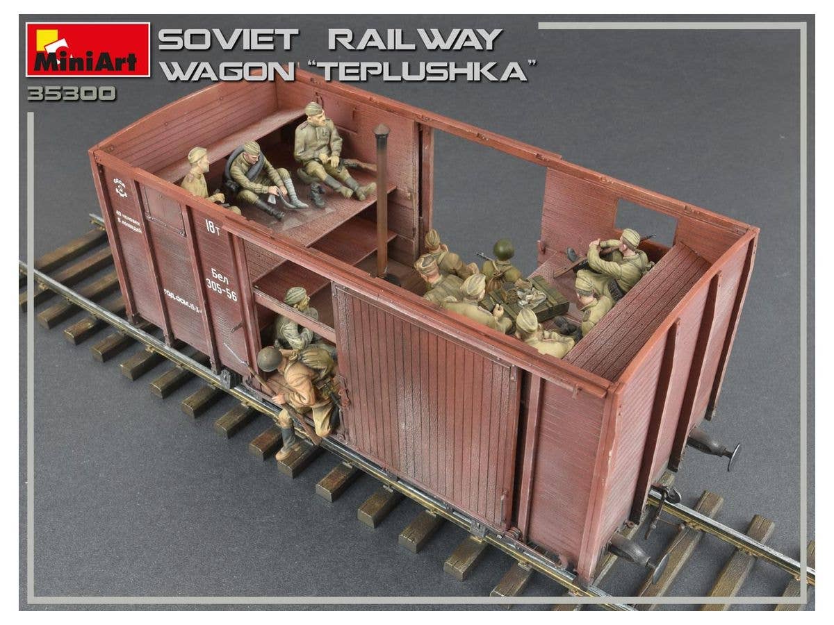 MiniArt Soviet Railway Wagon 'Teplushka' | 4820183312440