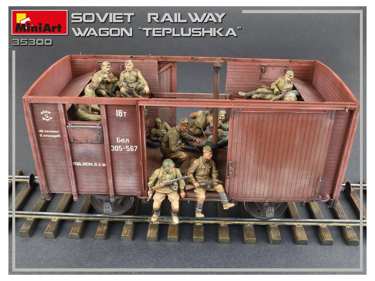 MiniArt Soviet Railway Wagon 'Teplushka' | 4820183312440