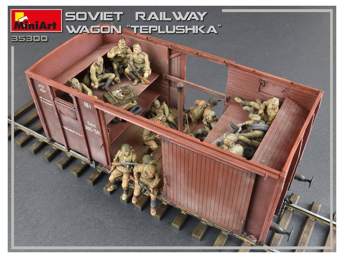 MiniArt Soviet Railway Wagon 'Teplushka' | 4820183312440