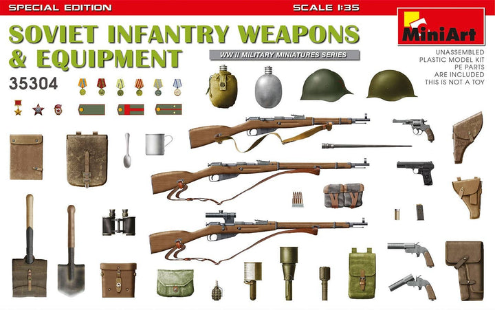 MiniArt 1/35 Soviet Infantry Weapons and Equipment. Special Edition | 4820183312648