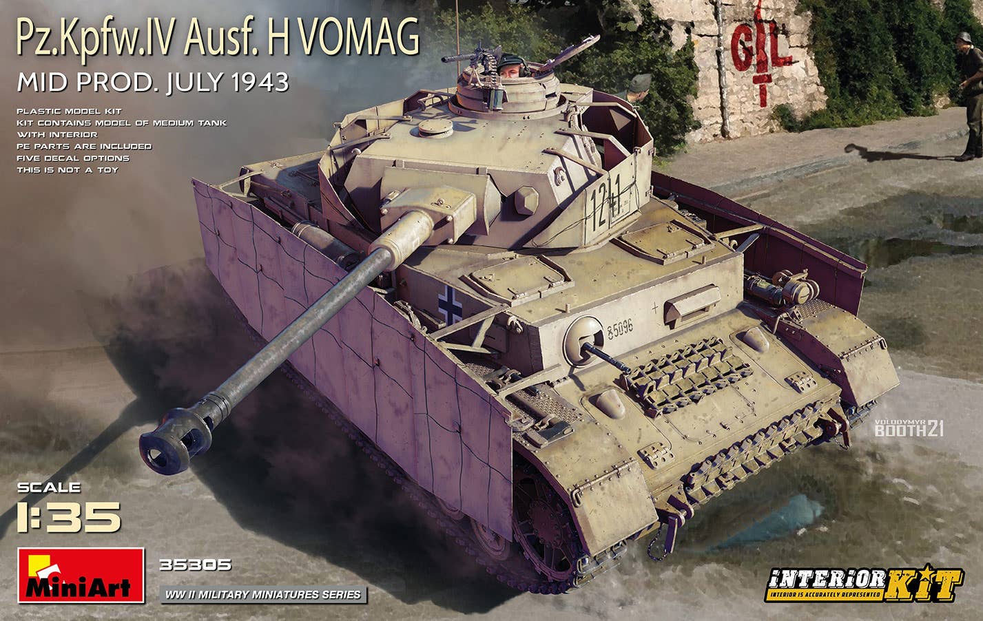 Miniart 1/35 Pz.Kpfw.IV Ausf. H Vomag. Mid Prod. (July 1943) Interior Kit | 5905090346104