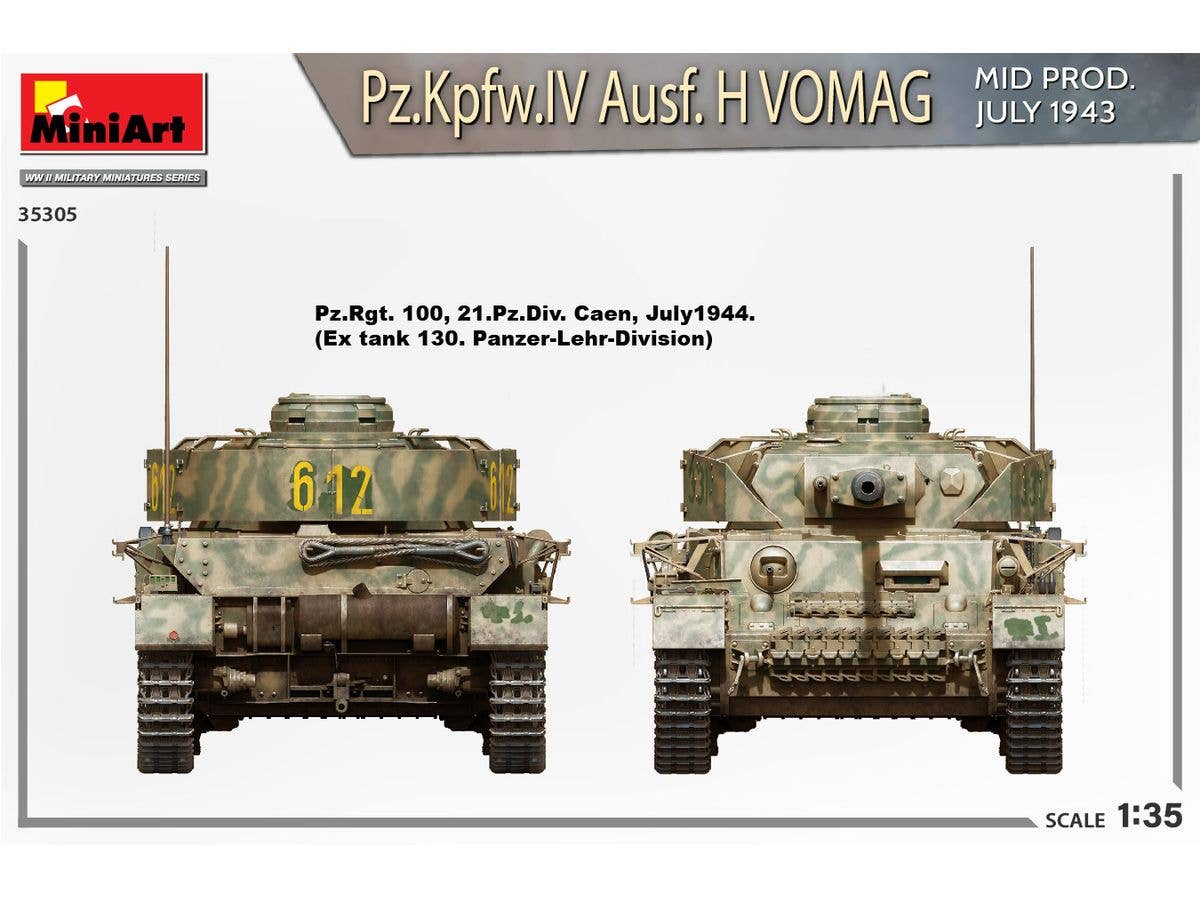 Miniart 1/35 Pz.Kpfw.IV Ausf. H Vomag. Mid Prod. (July 1943) Interior Kit | 5905090346104