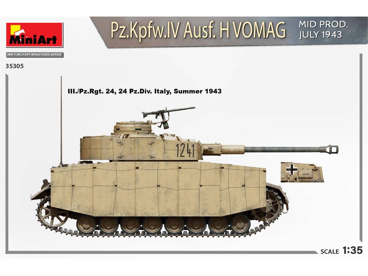 Miniart 1/35 Pz.Kpfw.IV Ausf. H Vomag. Mid Prod. (July 1943) Interior Kit | 5905090346104
