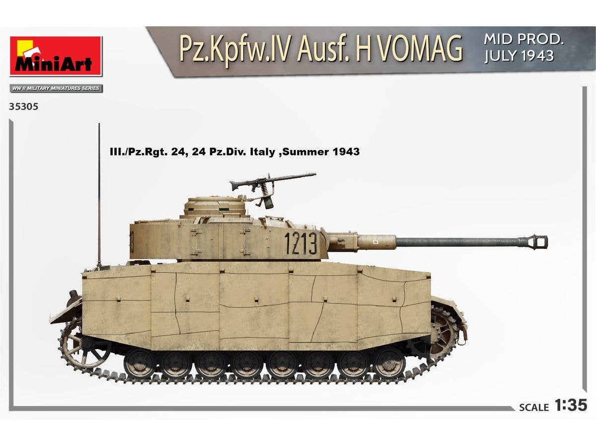 Miniart 1/35 Pz.Kpfw.IV Ausf. H Vomag. Mid Prod. (July 1943) Interior Kit | 5905090346104
