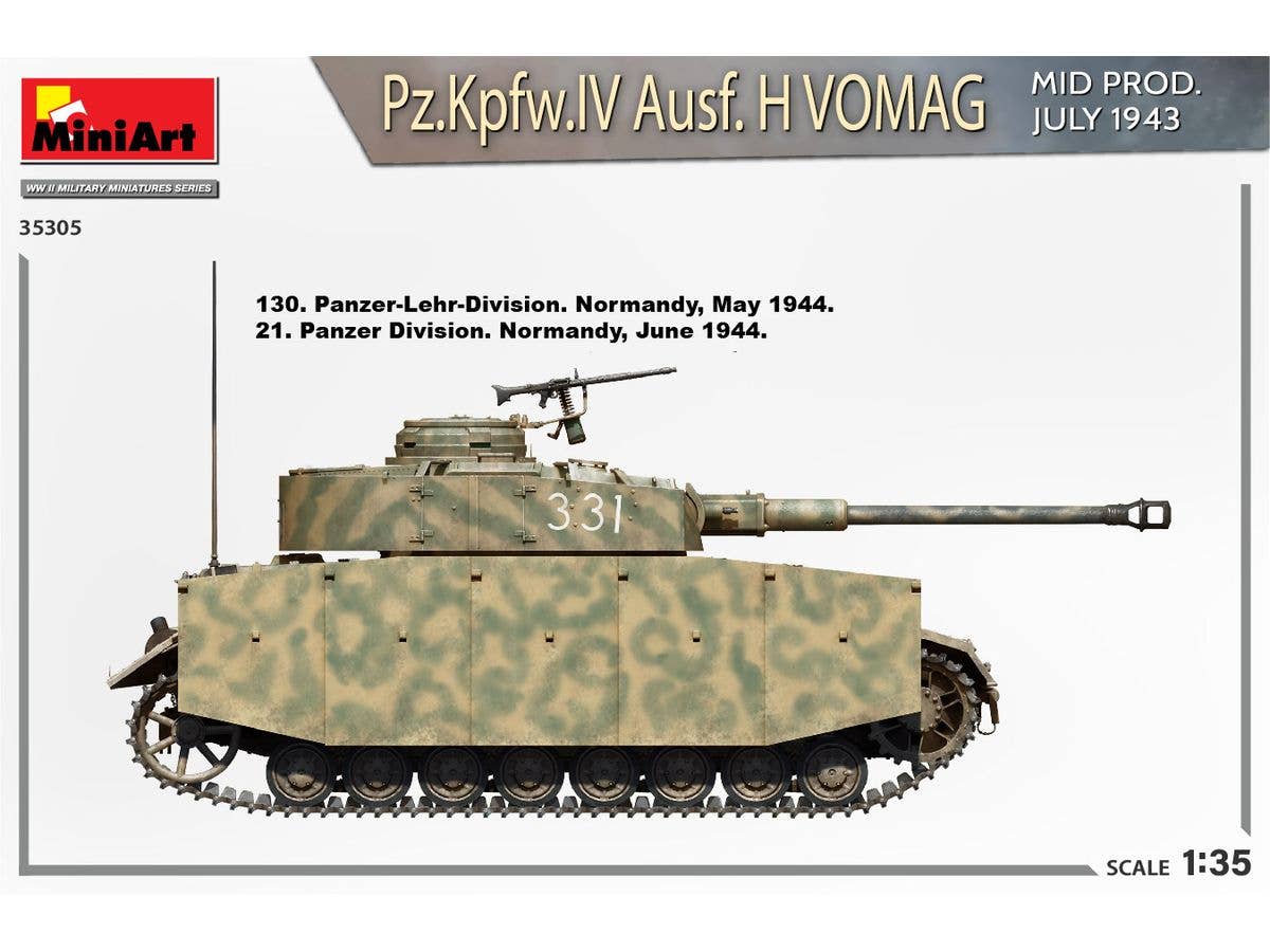 Miniart 1/35 Pz.Kpfw.IV Ausf. H Vomag. Mid Prod. (July 1943) Interior Kit | 5905090346104