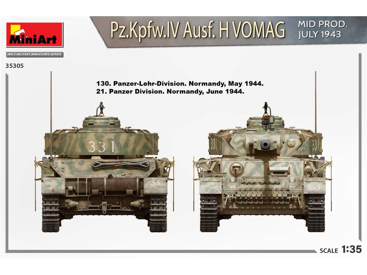 Miniart 1/35 Pz.Kpfw.IV Ausf. H Vomag. Mid Prod. (July 1943) Interior Kit | 5905090346104