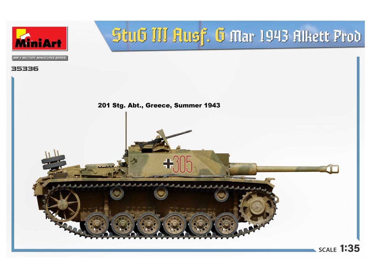Miniart 1/35 StuG III Ausf. G Mar 1943 Alkett Prod | 4820183314598