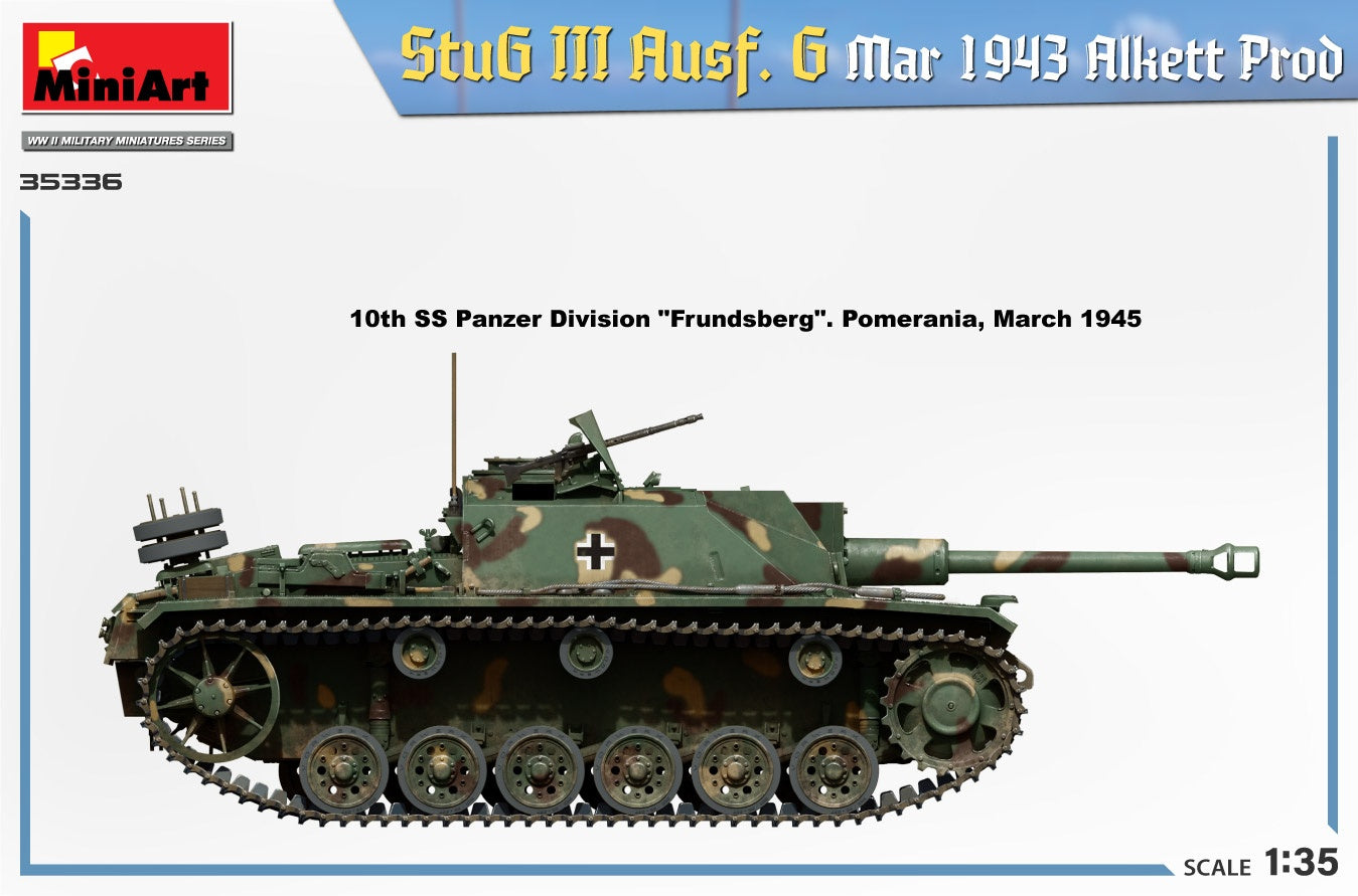 Miniart 1/35 StuG III Ausf. G Mar 1943 Alkett Prod | 4820183314598