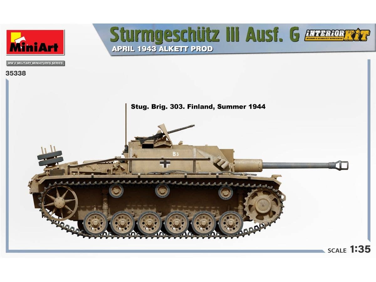 Miniart 1/35 Sturmgeschutz III Ausf. G April 1943 Alkett Prod. Interior Kit | 5905090346111