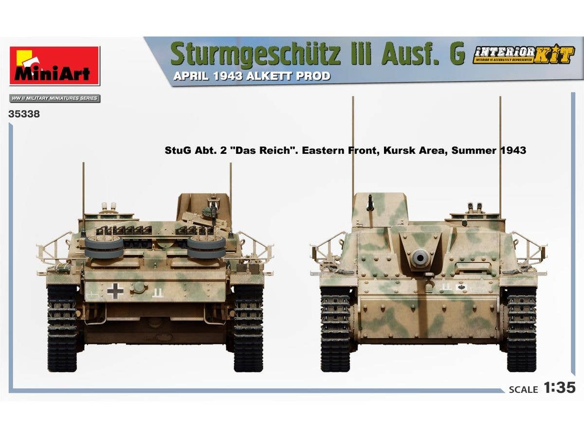 Miniart 1/35 Sturmgeschutz III Ausf. G April 1943 Alkett Prod. Interior Kit | 5905090346111