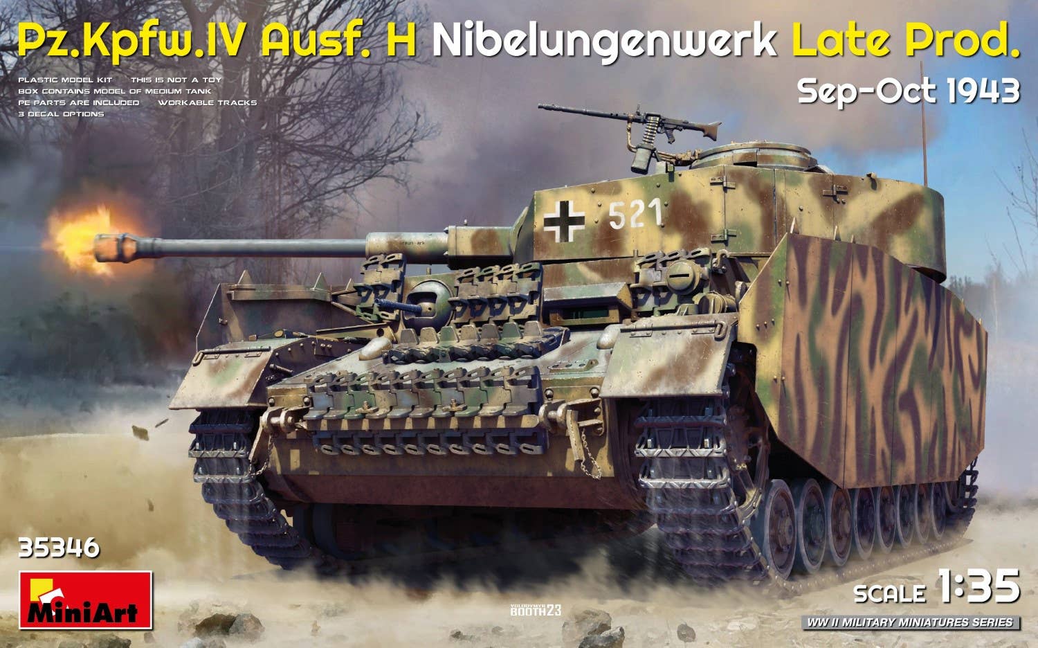 MiniArt 1/35 Pz.Kpfw.IV Ausf. H Nibelungenwerk Late Prod. (Sep-Oct 1943) | 5905090346692