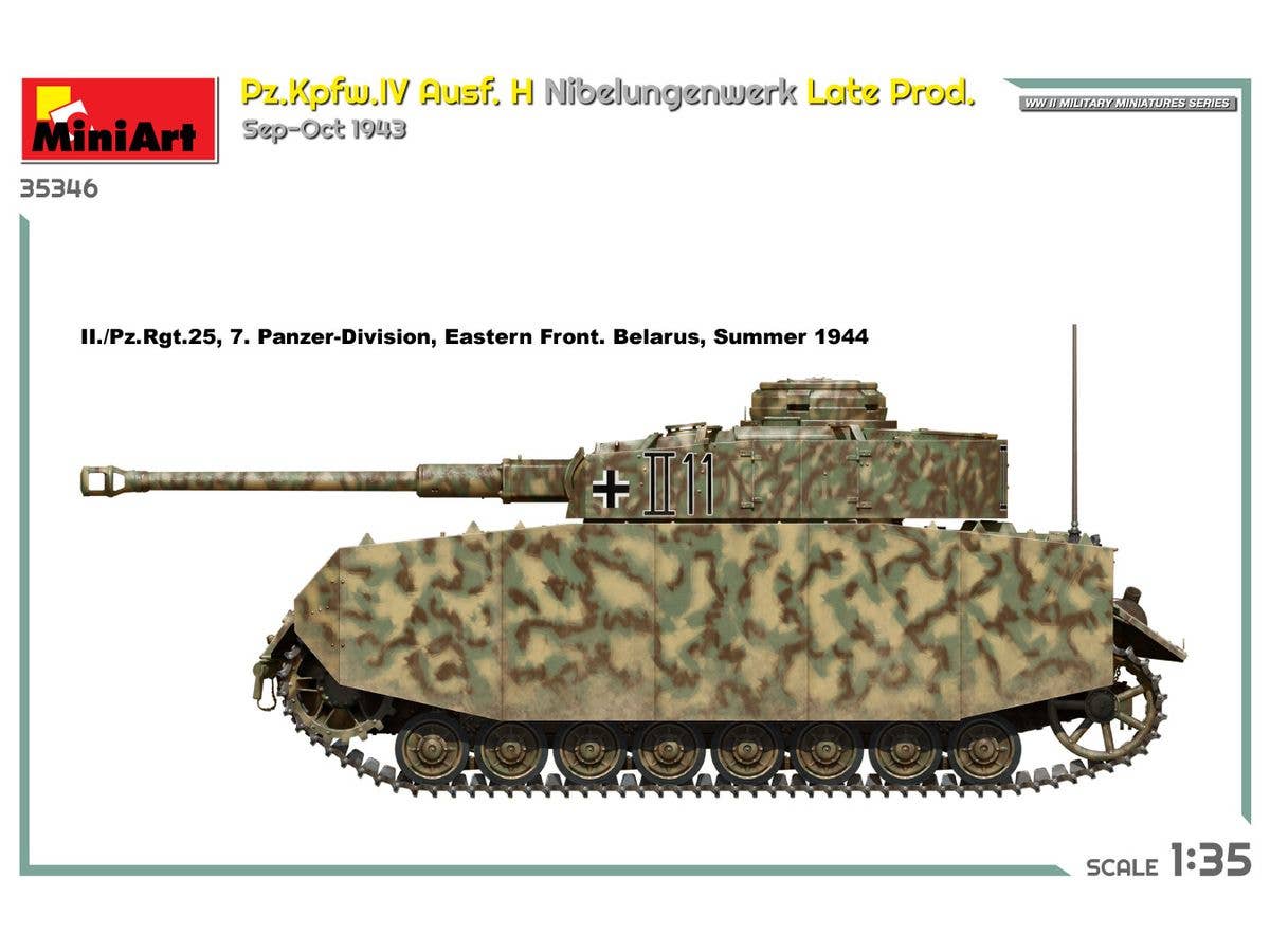 MiniArt 1/35 Pz.Kpfw.IV Ausf. H Nibelungenwerk Late Prod. (Sep-Oct 1943) | 5905090346692