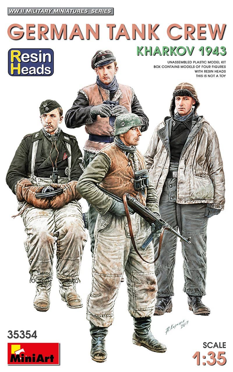 MiniArt 1/35 German Tank Crew.Kharkov 1943. Resin Heads | 4820183313560
