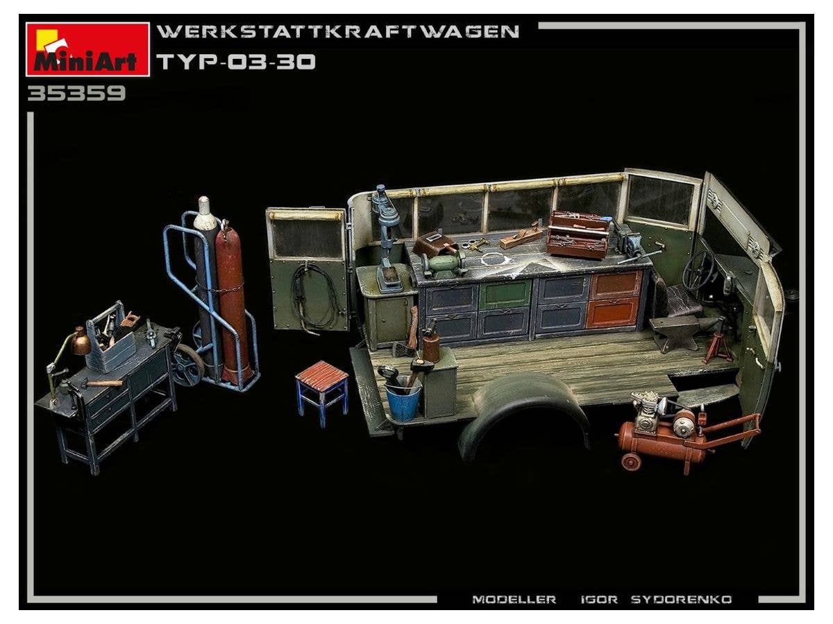 MiniArt 1/35 Werkstattkraftwagen Typ-03-30 1/35 Scale | 4820183313386