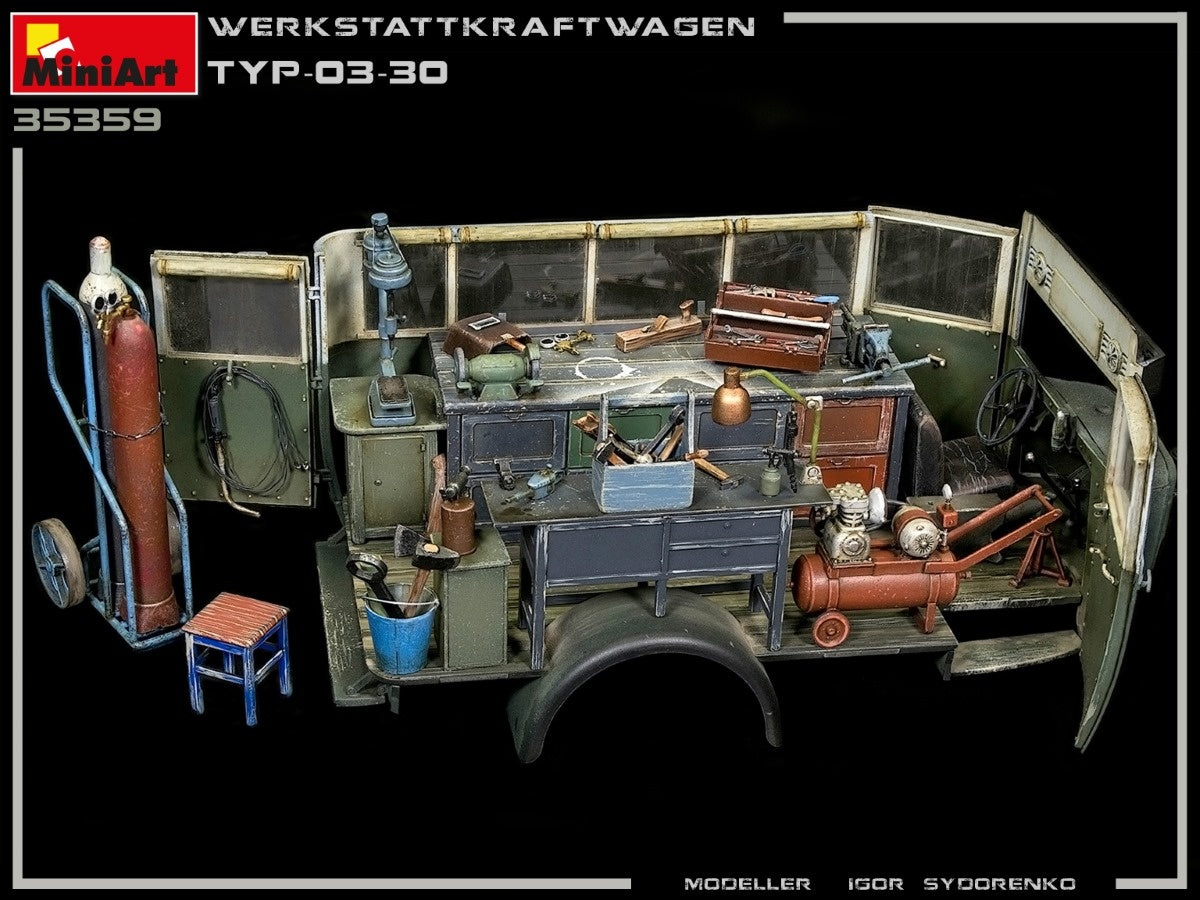 MiniArt 1/35 Werkstattkraftwagen Typ-03-30 1/35 Scale | 4820183313386