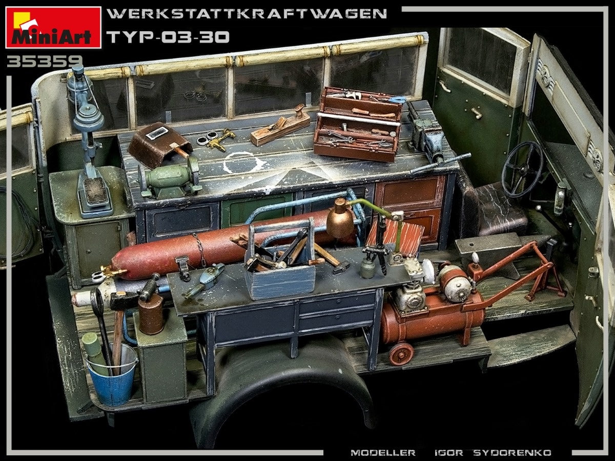 MiniArt 1/35 Werkstattkraftwagen Typ-03-30 1/35 Scale | 4820183313386