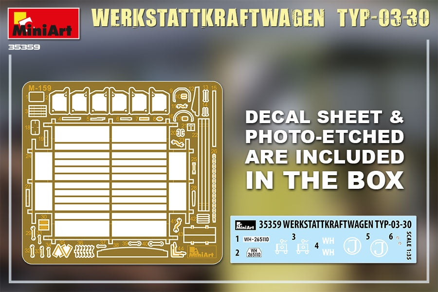 MiniArt 1/35 Werkstattkraftwagen Typ-03-30 1/35 Scale | 4820183313386