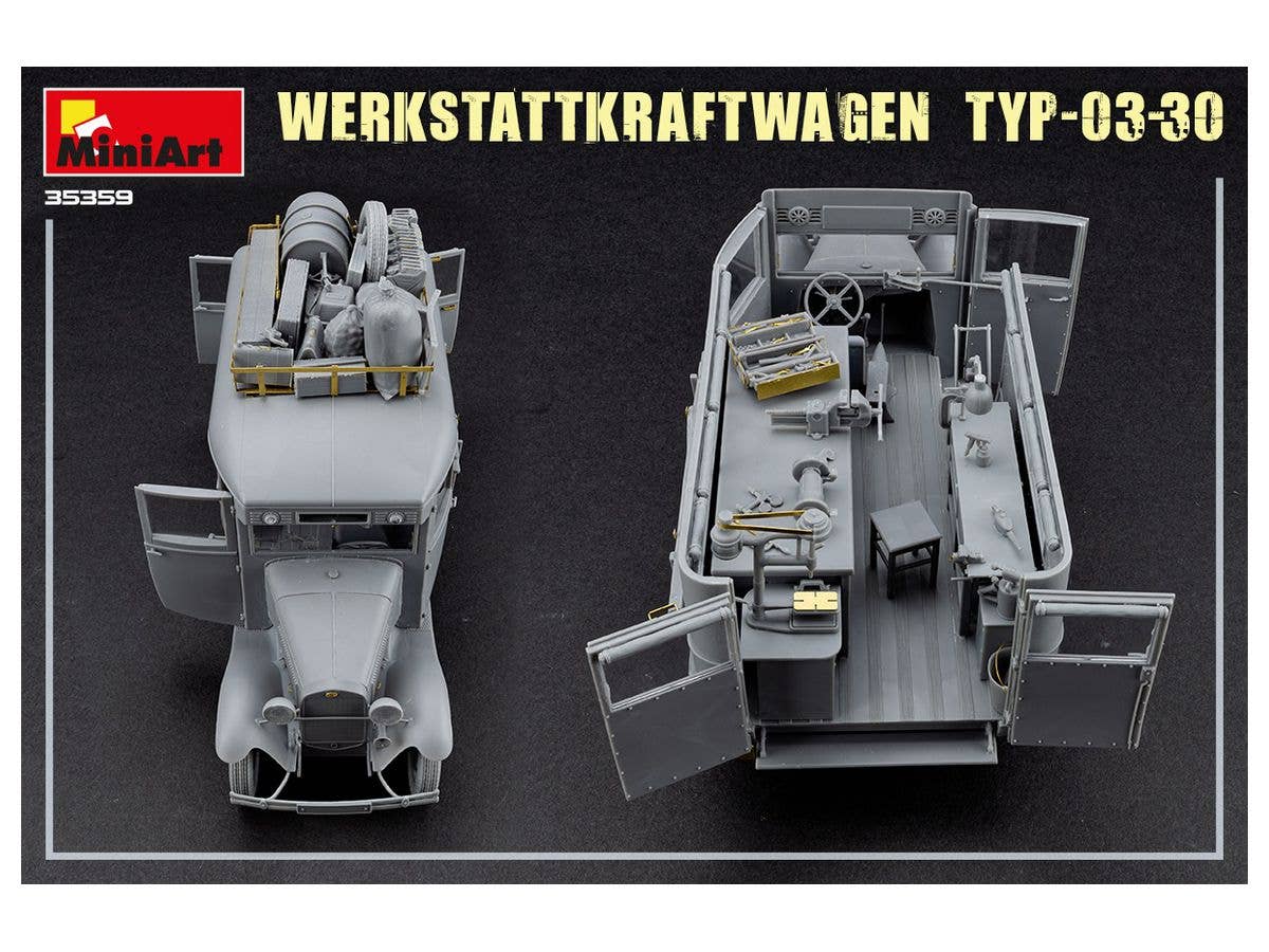 MiniArt 1/35 Werkstattkraftwagen Typ-03-30 1/35 Scale | 4820183313386
