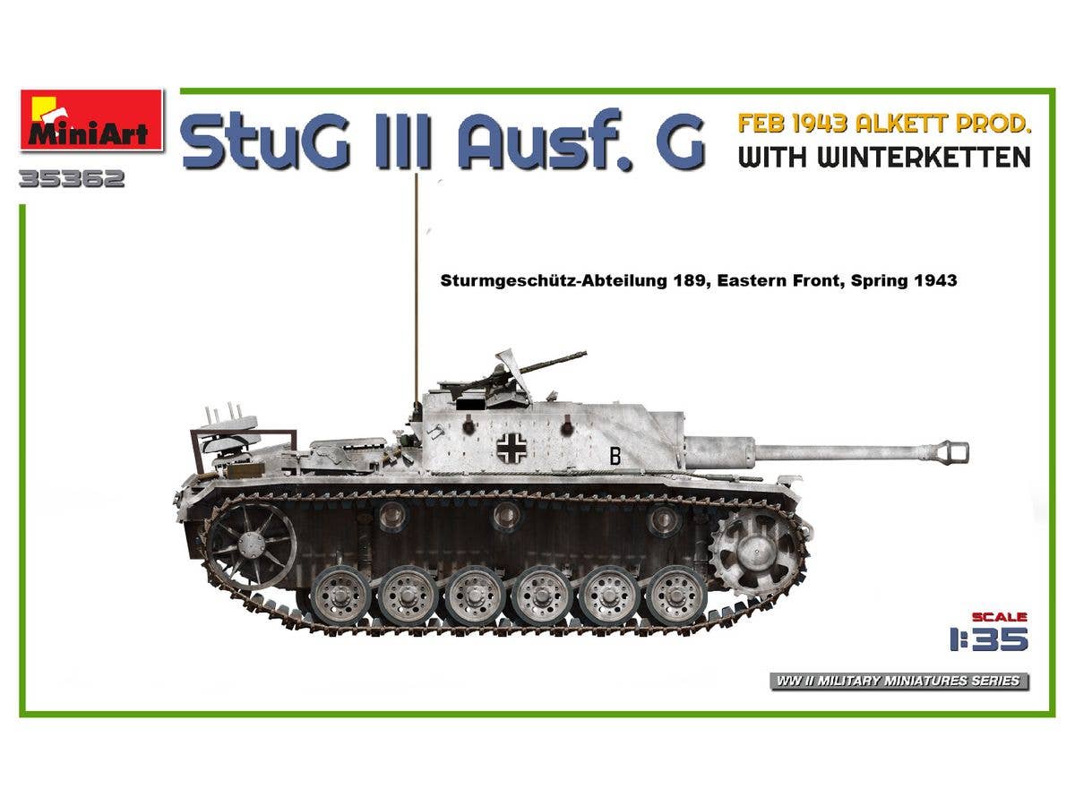 MiniArt 1/35 StuG III Ausf. G Feb 1943 Alkett Prod. with Winterketten | 5905090346142