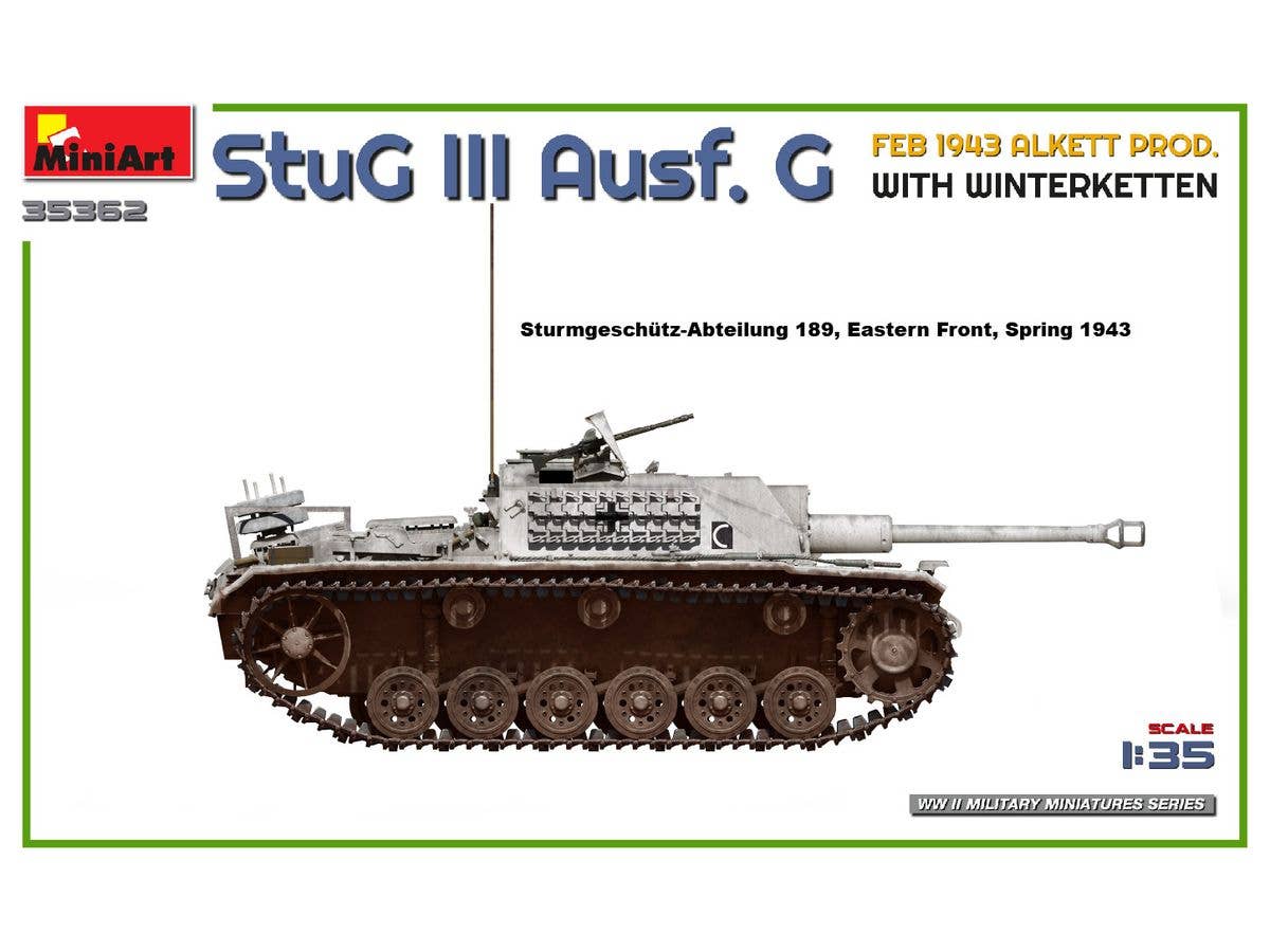 MiniArt 1/35 StuG III Ausf. G Feb 1943 Alkett Prod. with Winterketten | 5905090346142