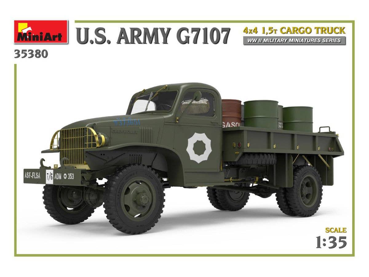 MiniArt 1/35 U.S. Army G7107 4X4 1,5t Cargo Truck | 4820183314260